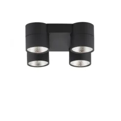 Paul Neuhaus LED Deckenleuchte PURE Nola schwarz 4 flammig drehbar dimmbar
