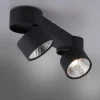 Paul Neuhaus LED Deckenleuchte PURE Nola schwarz 2 flammig drehbar dimmbar