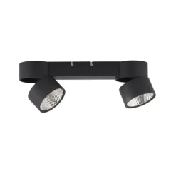 Paul Neuhaus LED Deckenleuchte PURE Nola schwarz 2 flammig drehbar dimmbar