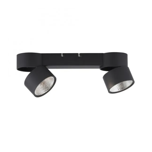 Paul Neuhaus LED Deckenleuchte PURE Nola schwarz 2 flammig drehbar dimmbar
