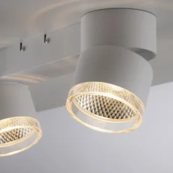 Paul Neuhaus LED Deckenleuchte PURE Nola weiß 2 flammig drehbar dimmbar