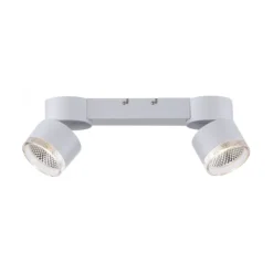 Paul Neuhaus LED Deckenleuchte PURE Nola weiß 2 flammig drehbar dimmbar