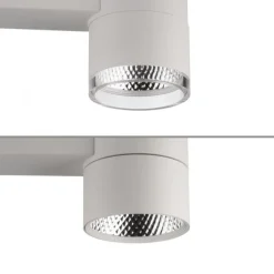 Paul Neuhaus LED Deckenleuchte PURE Nola weiß 2 flammig drehbar dimmbar