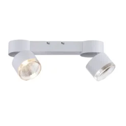 Paul Neuhaus LED Deckenleuchte PURE Nola weiß 2 flammig drehbar dimmbar