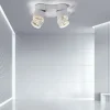 Paul Neuhaus LED Deckenleuchte PURE Nola weiß 4 flammig drehbar dimmbar
