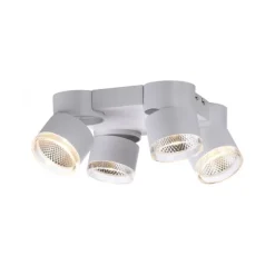 Paul Neuhaus LED Deckenleuchte PURE Nola weiß 4 flammig drehbar dimmbar