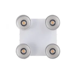 Paul Neuhaus LED Deckenleuchte PURE Nola weiß 4 flammig drehbar dimmbar