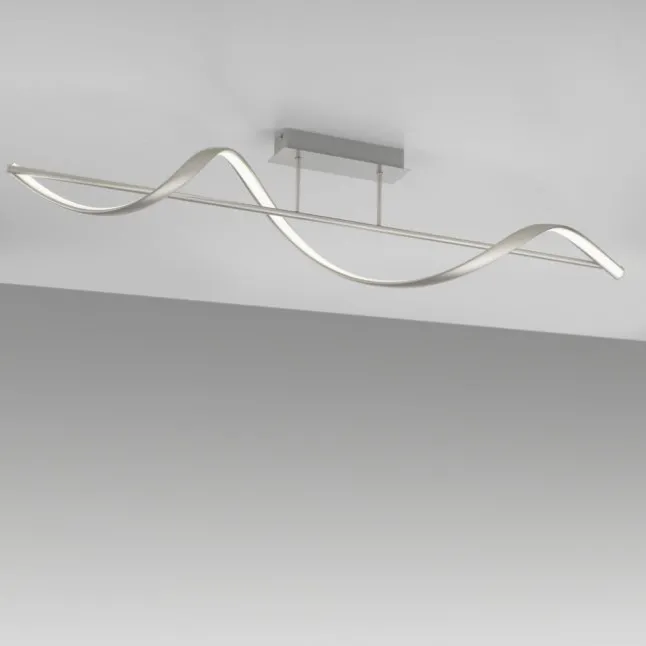 Paul Neuhaus LED Deckenleuchte Q-SWING silber dimmbar Smar Home