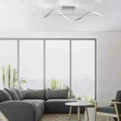 Paul Neuhaus LED Deckenleuchte Q-SWING silber dimmbar Smar Home