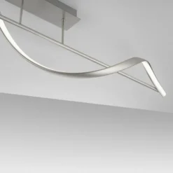 Paul Neuhaus LED Deckenleuchte Q-SWING silber dimmbar Smar Home