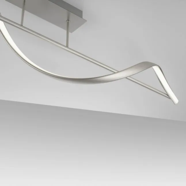 Paul Neuhaus LED Deckenleuchte Q-SWING silber dimmbar Smar Home