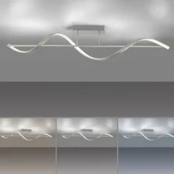 Paul Neuhaus LED Deckenleuchte Q-SWING silber dimmbar Smar Home