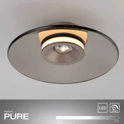 Paul Neuhaus LED Deckenleuchte Pure Moon bronce Tronicdimmer