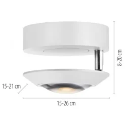 Paul Neuhaus LED Deckenleuchte PURE Oculis, snow, Tronicdimmer, dreh+schwenkbar