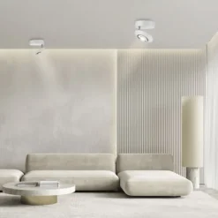 Paul Neuhaus LED Deckenleuchte PURE Oculis, snow, Tronicdimmer, dreh+schwenkbar