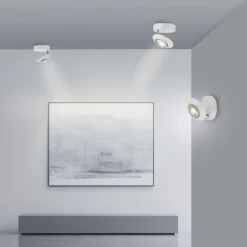 Paul Neuhaus LED Deckenleuchte PURE Oculis, snow, Tronicdimmer, dreh+schwenkbar