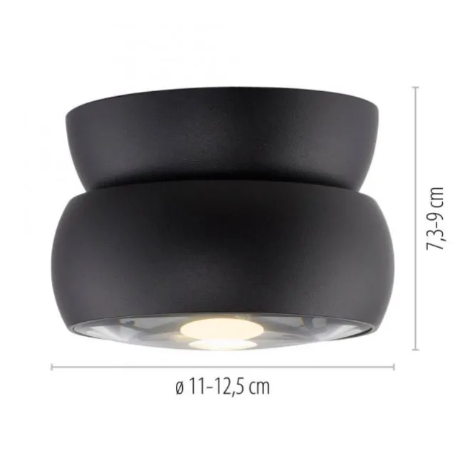 Paul Neuhaus LED Deckenleuchte PURE Move, black pearl , Tronicdimmer, dreh- und schwenkbar