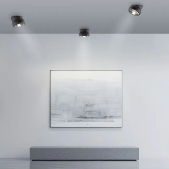 Paul Neuhaus LED Deckenleuchte PURE Move, black pearl , Tronicdimmer, dreh- und schwenkbar