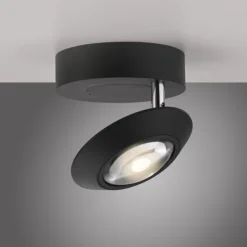 Paul Neuhaus LED Deckenleuchte PURE Oculis, black pearl , Tronicdimmer, dreh+schwenkbar