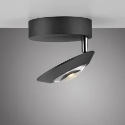 Paul Neuhaus LED Deckenleuchte PURE Oculis, black pearl , Tronicdimmer, dreh+schwenkbar