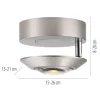 Paul Neuhaus LED Deckenleuchte PURE Oculis, diamond, Tronicdimmer, dreh+schwenkbar