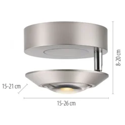 Paul Neuhaus LED Deckenleuchte PURE Oculis, diamond, Tronicdimmer, dreh+schwenkbar