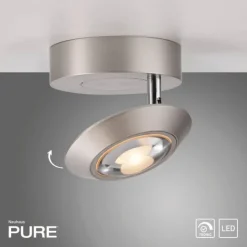 Paul Neuhaus LED Deckenleuchte PURE Oculis, diamond, Tronicdimmer, dreh+schwenkbar