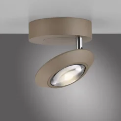 Paul Neuhaus LED Deckenleuchte PURE Oculis, bronce, Tronicdimmer, dreh+schwenkbar