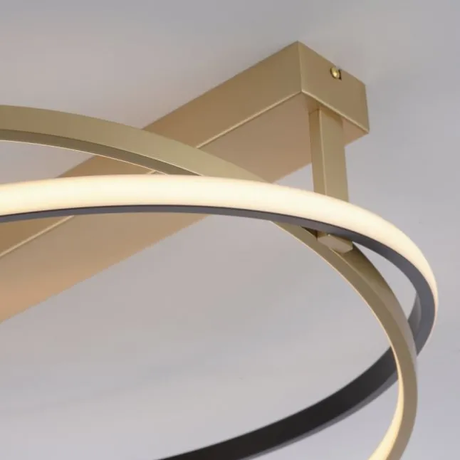 Paul Neuhaus LED Deckenleuchte Q-BELUGA messing matt dimmbar Smart Home