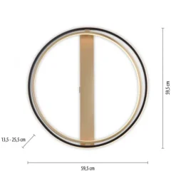 Paul Neuhaus LED Deckenleuchte Q-BELUGA messing matt dimmbar Smart Home