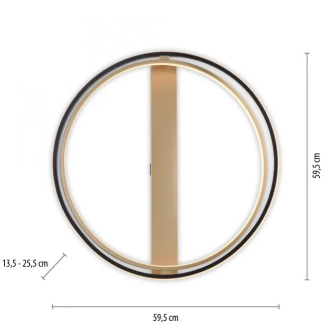 Paul Neuhaus LED Deckenleuchte Q-BELUGA messing matt dimmbar Smart Home
