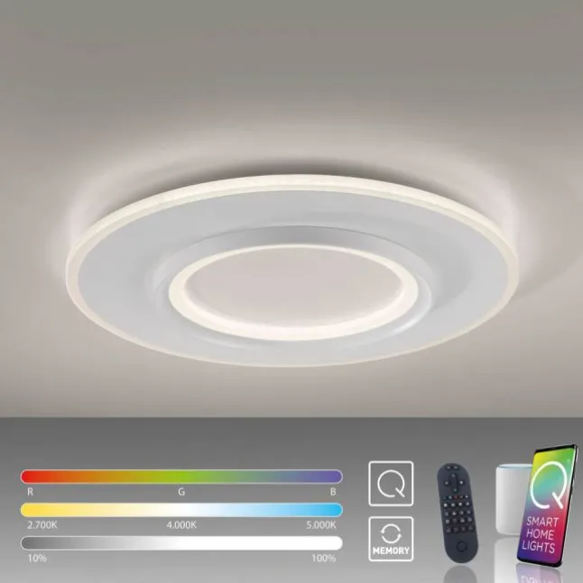 Paul Neuhaus LED Deckenleuchte Q-KALINA weiss Smarthome steuerbar App