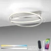 Paul Neuhaus LED Deckenleuchte Q-BELUGA silber dimmbar Smart Home