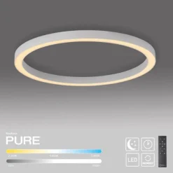 Paul Neuhaus LED Deckenleuchte PURE Lines Round, snow