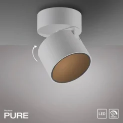 Paul Neuhaus LED Deckenleuchte PURE Cup snow