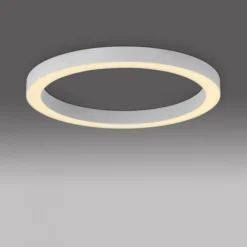 Paul Neuhaus LED Deckenleuchte PURE Lines Round, snow ,dimmbar, Funk-FB, Memory,funktion