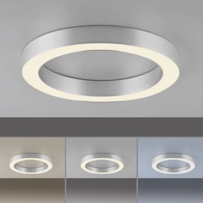 Paul Neuhaus LED Deckenleuchte PURE Lines Round, diamond (alu)