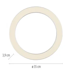 Paul Neuhaus LED Deckenleuchte PURE Lines Round, diamond (alu)