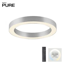 Paul Neuhaus LED Deckenleuchte PURE Lines Round, diamond (alu)