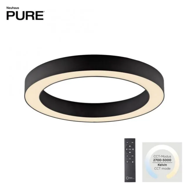 Paul Neuhaus LED Deckenleuchte PURE Lines Round, graphite