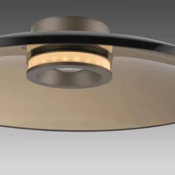Paul Neuhaus LED Deckenleuchte Pure Moon bronce Amberfarben dimmbar