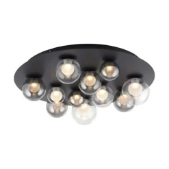 Paul Neuhaus LED Deckenleuchte PURE Popup, mystic grey, dimmbar, Funk-FB, Memoryfunktion