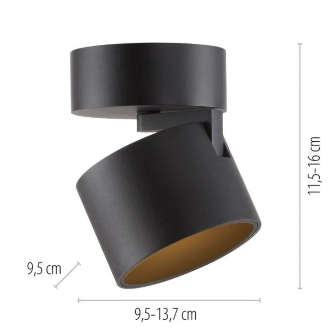 Paul Neuhaus LED Deckenleuchte PURE Cup, black pearl, dimmbar, dreh- und schwenkbar