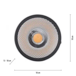 Paul Neuhaus LED Deckenstrahler PURE Nola schwarz 1 flammig drehbar dimmbar