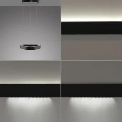Paul Neuhaus LED Pendelleuchte Q-STRETTO, schwarz,