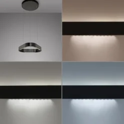 Paul Neuhaus LED Pendelleuchte Q-STRETTO, schwarz,