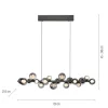 Paul Neuhaus LED Pendelleuchte PURE E-Popup platin (grau) elektrisch