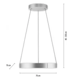 Paul Neuhaus LED Pendelleuchte PURE E-Clipse stone (alu) elektrisch