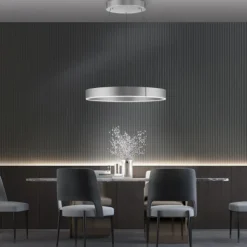 Paul Neuhaus LED Pendelleuchte PURE E-Clipse stone (alu) elektrisch