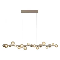 Paul Neuhaus LED Pendelleuchte PURE, bronce, elektrisch höhenverstellb., dimmbar